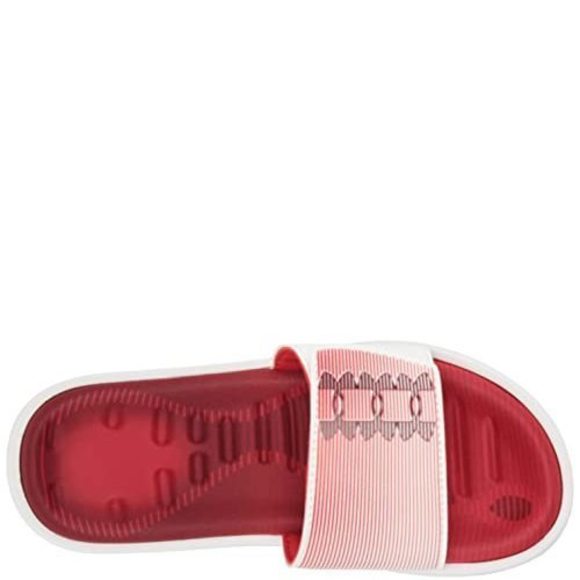 NEW UNDER ARMOUR UNISEX MERCENARY SLIDE SANDAL, RED (601)/BETA, 1 US WOMEN - Picture 6 of 6